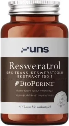 Натуральная добавка UNS Resveratrol 60 капсул (2022-10-2709)