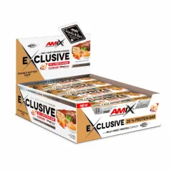 Батончик Amix Exclusive Protein Bar 12x85 г Peanut Butter Cake (2022-09-1042)