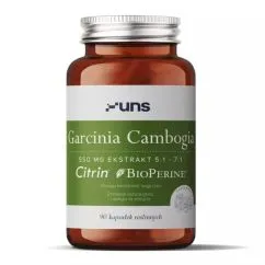 Натуральна добавка UNS Garcinia Cambogia 550 мг 90 капсул (2022-10-2718)