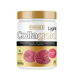 Натуральна добавка Pure Gold Protein CollaGold LIGHT 300 г Raspberry (2022-09-0488)