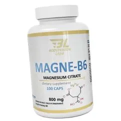 Вітамін Bodyperson Labs Magne B6 800 мг 100 капсул (2022-10-2821)