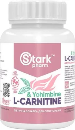 Жироспалювач Stark Pharm L-Carnitine/Yohimbine 60 капсул (22030)