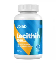 Натуральна добавка VPlab Lecithin 1200 мг 120 капсул (2022-10-0498)
