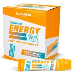 Энергетик Quamtrax Energy Gel + caffeine 18 х 40 г-банан (8436574337624)