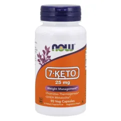 Жироспалювач Now Foods 7-KETO 25 мг 90 капсул (2022-10-2614)