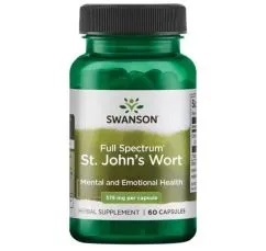 Натуральна добавка Swanson St. John's Wort 375 мг 60 капсул (100-79-5898761-20)