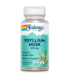 Натуральная добавка Solaray Psyllium Husk 525 мг 100 капсул (2022-10-1020)