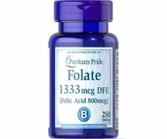 Витамины Puritan's Pride Folic Acid 800 мкг 250 таб (24551)