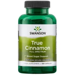 Натуральна добавка Swanson True Cinnamon 300 мг 120 капсул (100-68-0134206-20)