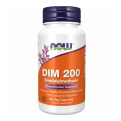 Витамины Now Foods DIM 200 w/Calcium D-Glucarate 90 капсул (2022-10-0694)