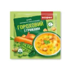 Суп миттєвого приготування VALE Гороховий з грінками 30x20 г (2022-10-2053)
