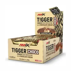 Батончик Amix Tigger Zero Choco Protein Bar 20x60 г Marzipan Cake (2022-10-0218)