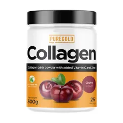 Натуральна добавка Pure Gold Protein Collagen 300 г Cherry (2022-09-0478)