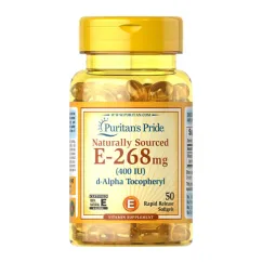 Вітамін E Puritan's Pride 268 mg 400 IU 50 капсул (100-72-4967260-20)