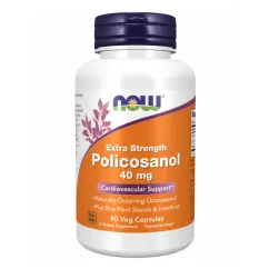 Натуральна добавка Now Foods Policosanol 40 мг Plus 90 капсул (2022-10-2385)