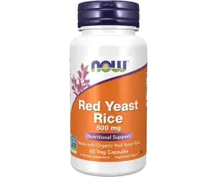 Натуральна добавка Now Foods Red Yeast Rice 600 мг 60 капсул (2022-10-2975)