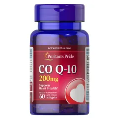 Витамины Puritan's Pride Q-SORB™ Co Q-10 200 мг 60 Rapid Release капсул (100-50-1130776-20)