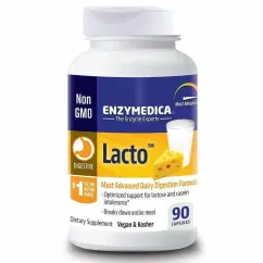 Натуральна добавка Enzymedica Lacto 90 капсул (2022-10-2955)