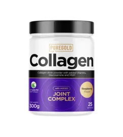 Натуральна добавка Pure Gold Protein Collagen Joint Complex 300 г Raspberry (2022-10-0420)
