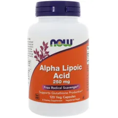 Натуральна добавка Now Foods Alpha Lipoic Acid 250 мг 120 капсул (2022-10-2618)
