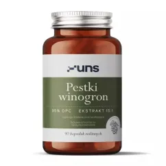 Натуральна добавка UNS Pestki winogron 90 капсул (2022-10-2720)