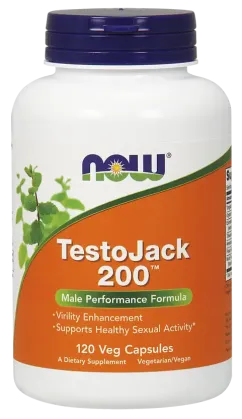 Стимулятор тестостерону Now Foods TestoJack 200 120 веган капсул (733739021977)
