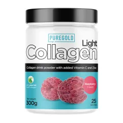 Натуральна добавка Pure Gold Protein Collagen LIGHT 300 г Raspberry (2022-09-0779)