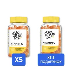 Вітамін C VPlab 60 gummies 5+5 60 gummies (promo_Vitamin C)