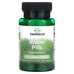 Натуральна добавка Swanson Water Pills 120 таб (100-76-1776106-20)