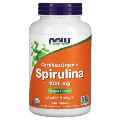 Натуральная добавка Now Foods Spirulina 1000 мг 240 таб (2022-10-1348)