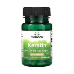 Натуральна добавка Swanson Keratin 50 мг 60 капсул (2022-09-0935)