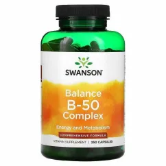 Витамины Swanson Balance B-50 Complex 250 капсул (До 04.24) (2022-10-2784)