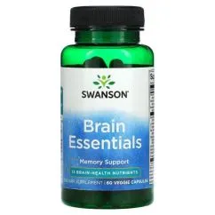 Натуральная добавка Swanson Brain Essentials 60 капсул (100-65-7638997-20)