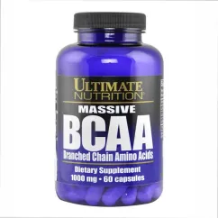 Амінокислота Ultimate Nutrition Branched Chain Amino Acids 1000 мг 60 капсул (2022-10-2105)