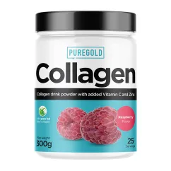Натуральная добавка Pure Gold Protein Collagen 300 г Raspberry (2022-09-0759)