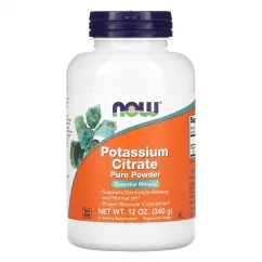 Натуральна добавка Now Foods Potassium Citrate Powder 12 oz (2022-10-0673)