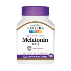 Натуральная добавка 21st Century Melatonin 10 мг 120 таб (2022-09-0400)
