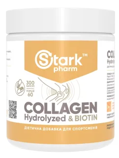 Натуральна добавка Stark Pharm Collagen Peptides Biotin 300 капсул (2022-09-09895)