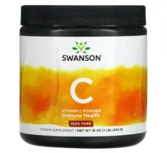 Вітамін C Swanson 100% Pure Powder 454 г 16oz (100-41-6834782-20)
