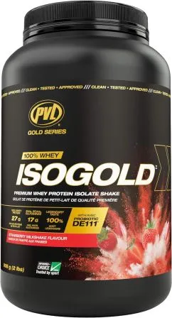 Протеин PVL Iso Gold 908 г Stawberry Milkshake (627933025247)