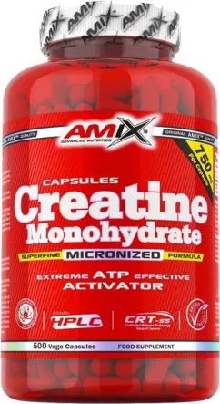 Креатин Amix Creatine monohydrate 750 мг - 500 капс (8594159532731)