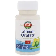 Натуральна добавка KAL Lithium Orotate 5 мг 90 таб Lemon Lime (2022-10-1001)