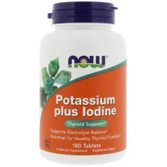Натуральная добавка Now Foods Potassium plus Iodine 180 таб (2022-10-0038)