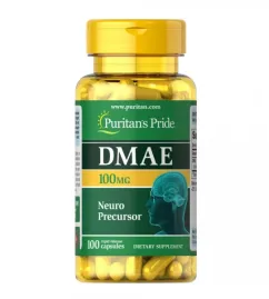 Натуральна добавка Puritan's Pride DMAE 100 мг Neuro Precursor 100 капсул (100-72-7392193-20)