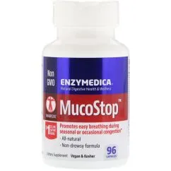 Натуральна добавка Enzymedica MucoStop 96 капсул (670480241110)