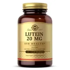 Пищевая добавка Solgar Lutein 20 мг 60 капсул (2022-10-2981)