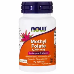 Вітаміни Now Foods Methyl Folate 1000 мкг 90 таб (2022-10-2060)