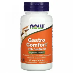 Натуральна добавка Now Foods Gastro Comfort With Pepzin Gi 60 капсул (2022-10-1411)