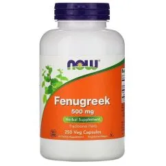 Натуральная добавка Now Foods Fenugreek 500 мг 250 капсул (2022-10-2643)