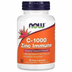 Минералы Now Foods C-1000 Zinc Immune 90 капсул (2022-10-0017)